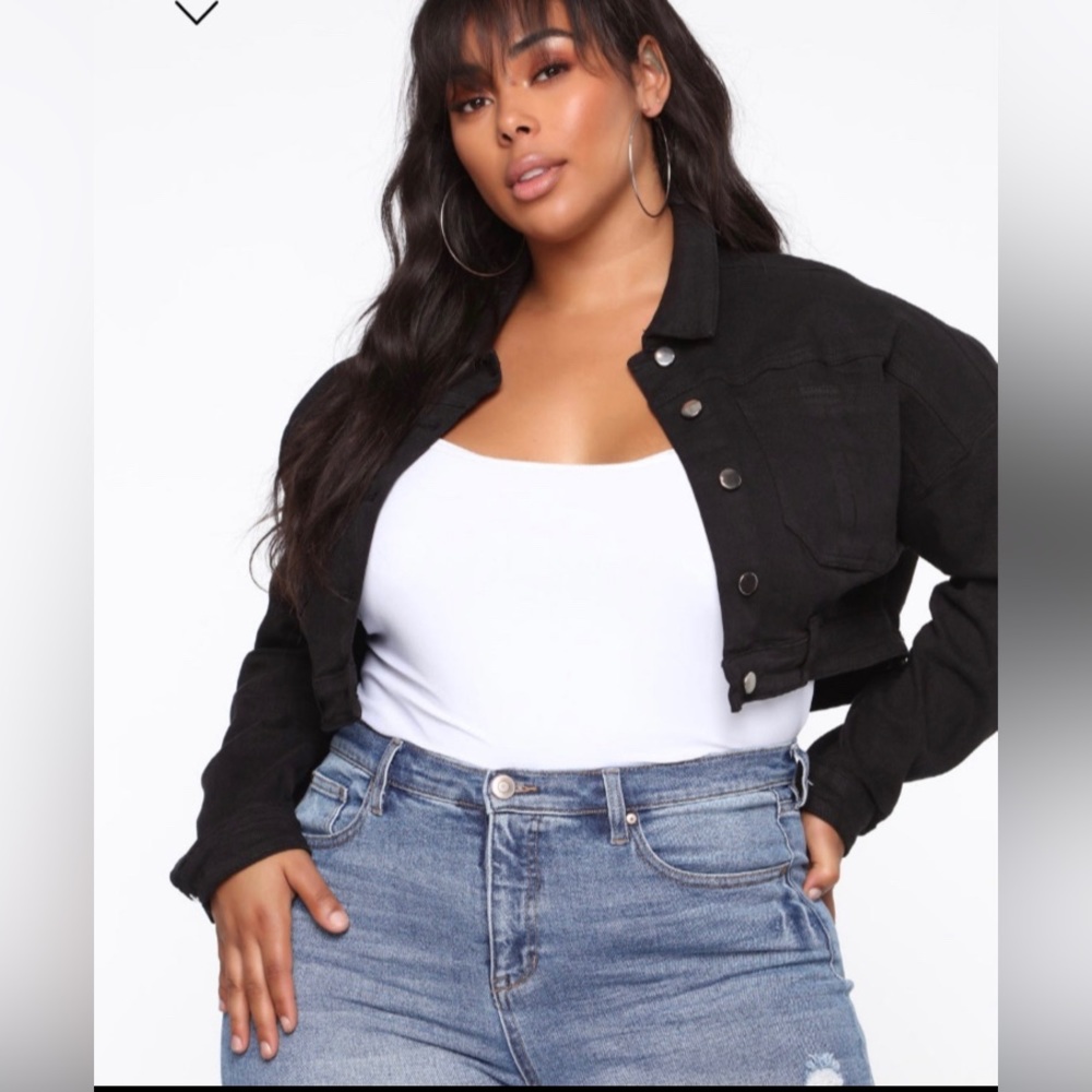 Black denim jacket